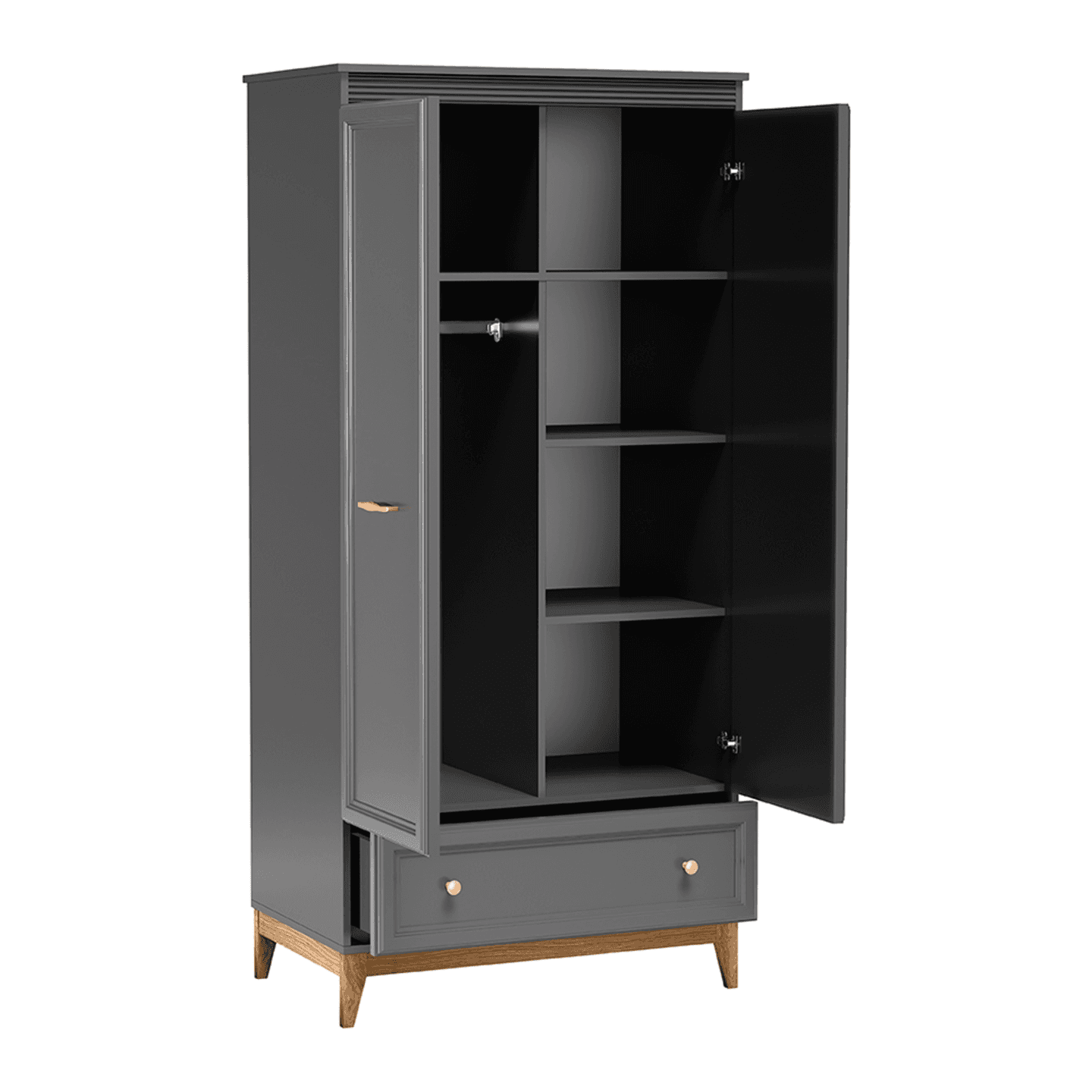 Szafa Harton 92 cm szary diamentowy