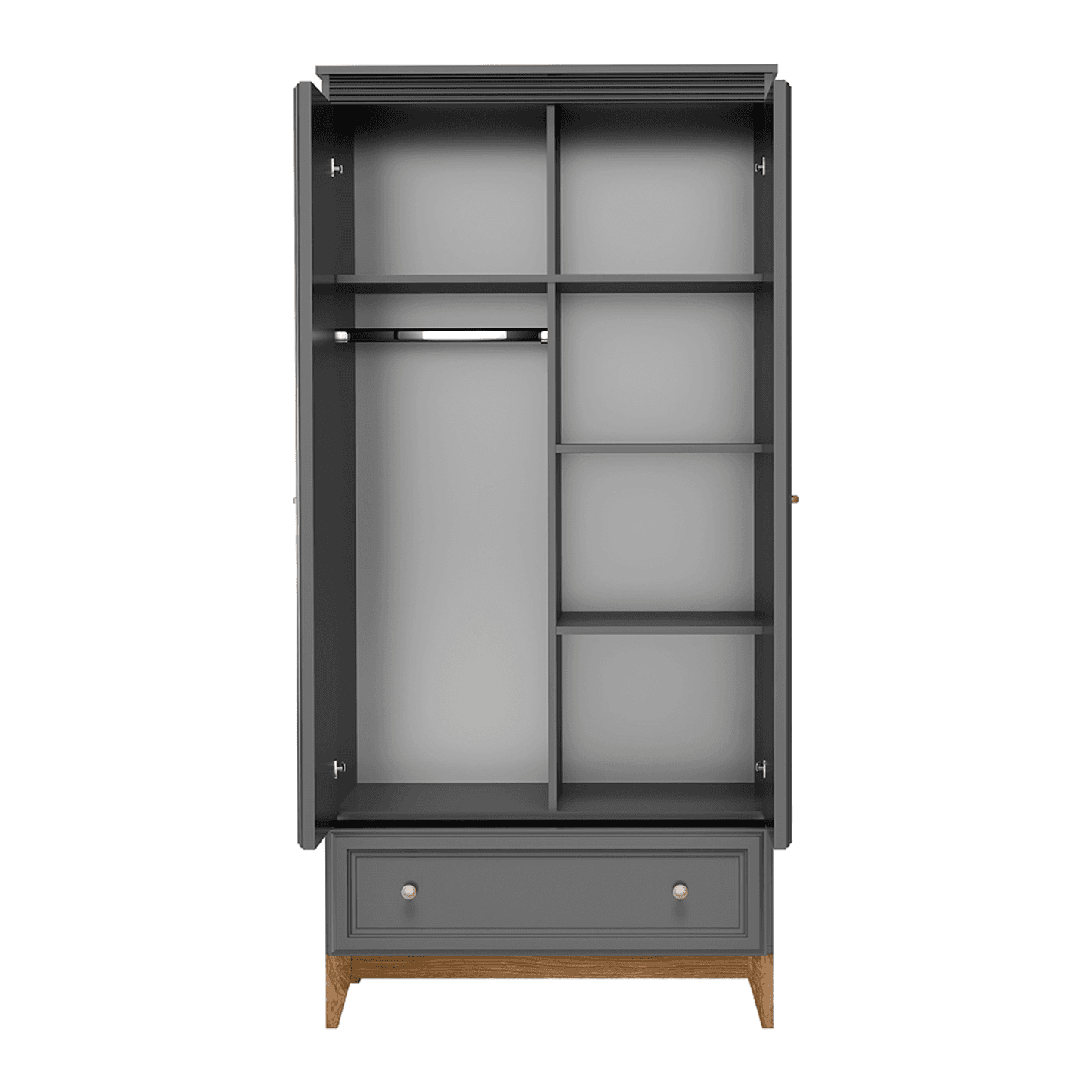 Szafa Harton 92 cm szary diamentowy