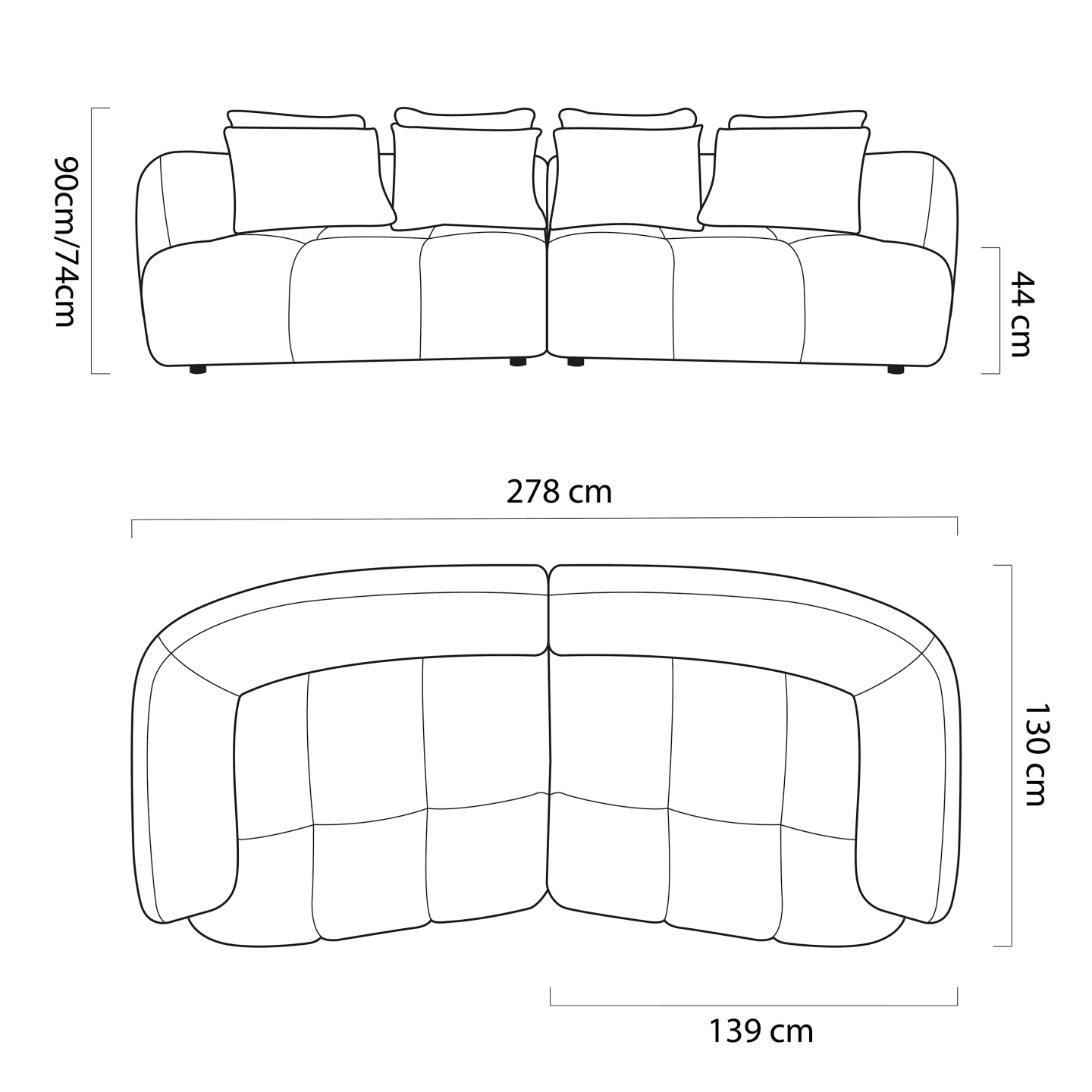 Elegancka sofa Besso zielona WERSAL