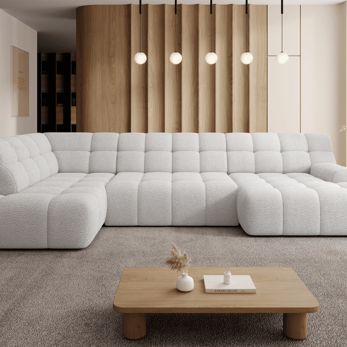 Elegancki narożnik elektryczny Cocoon XL