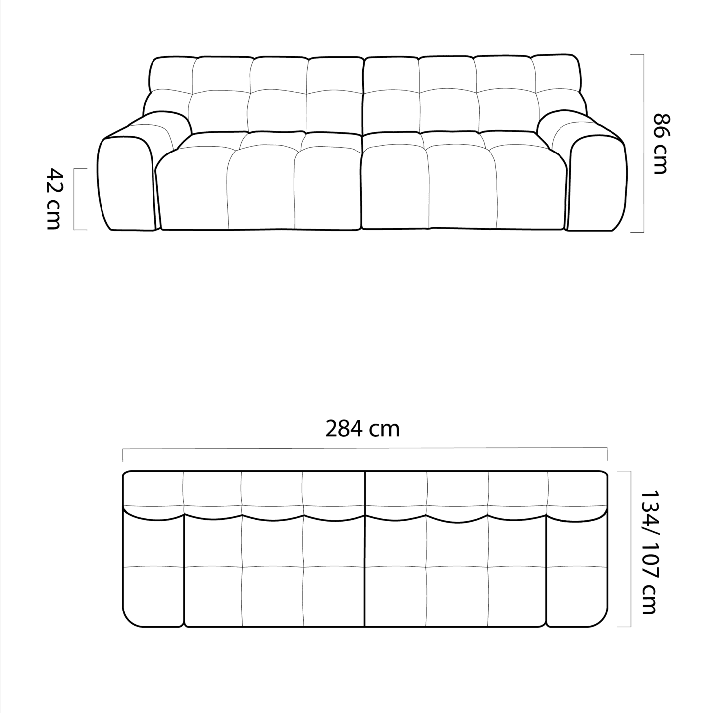 Wygodna sofa elektryczna Cocoon Bigsofa