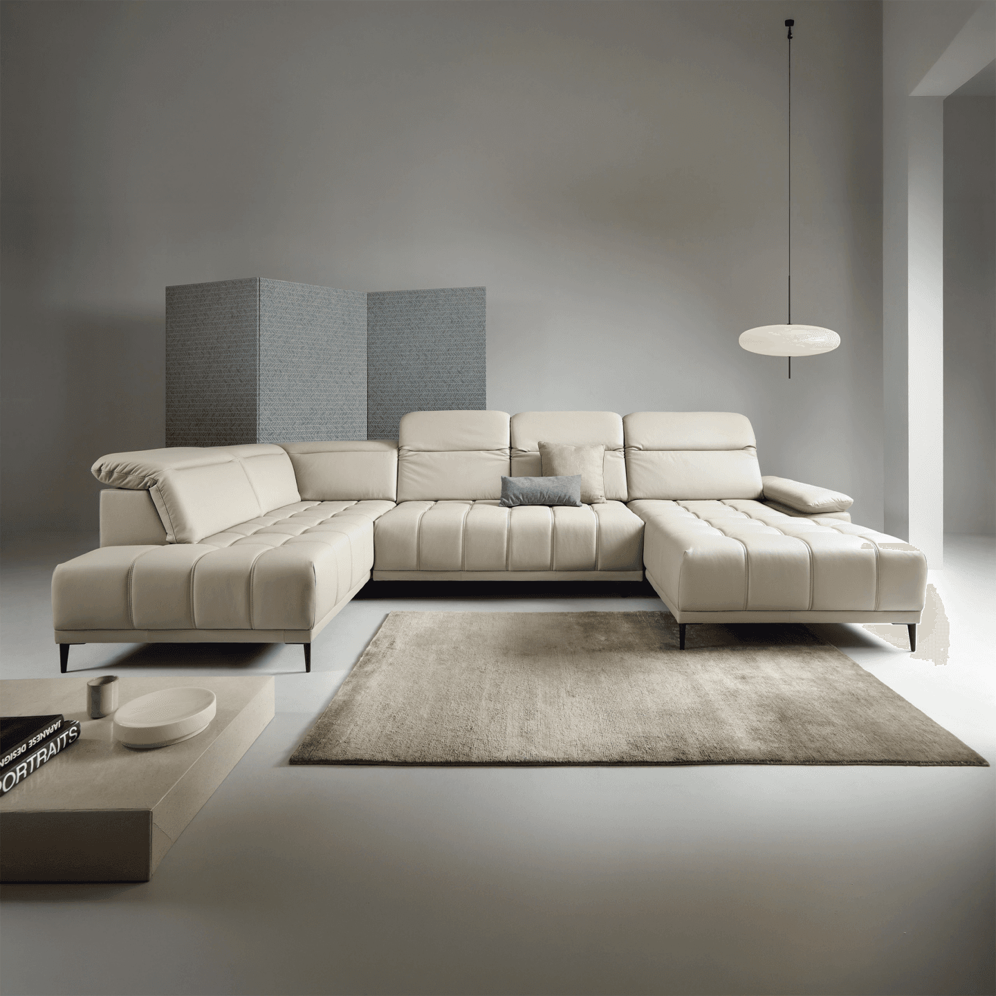 Elegancki narożnik elektryczny Focus XL ze skóry naturalnej WERSAL - zdjęcie 2