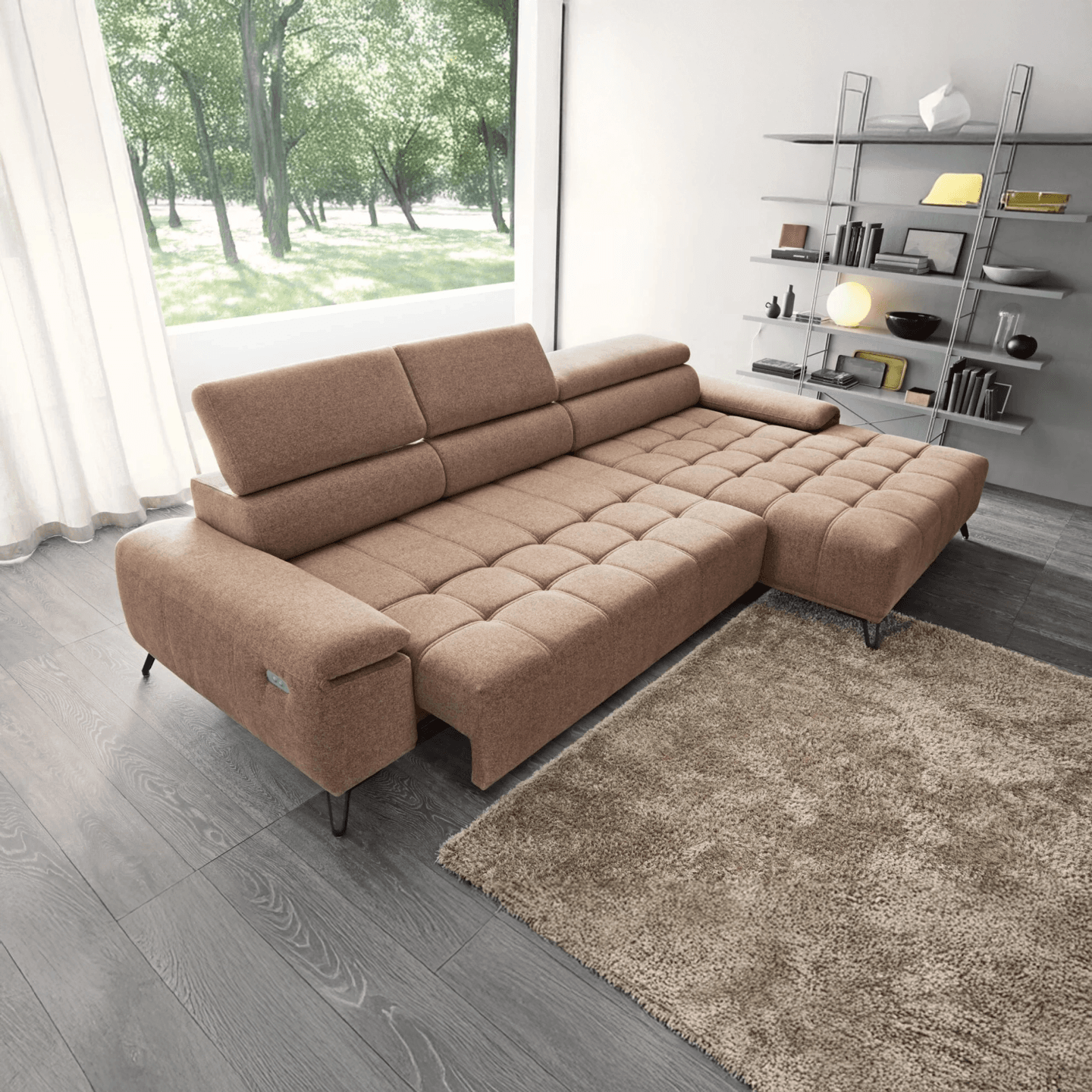 Funkcjonalny narożnik elektryczny Palladio S z funkcją relax