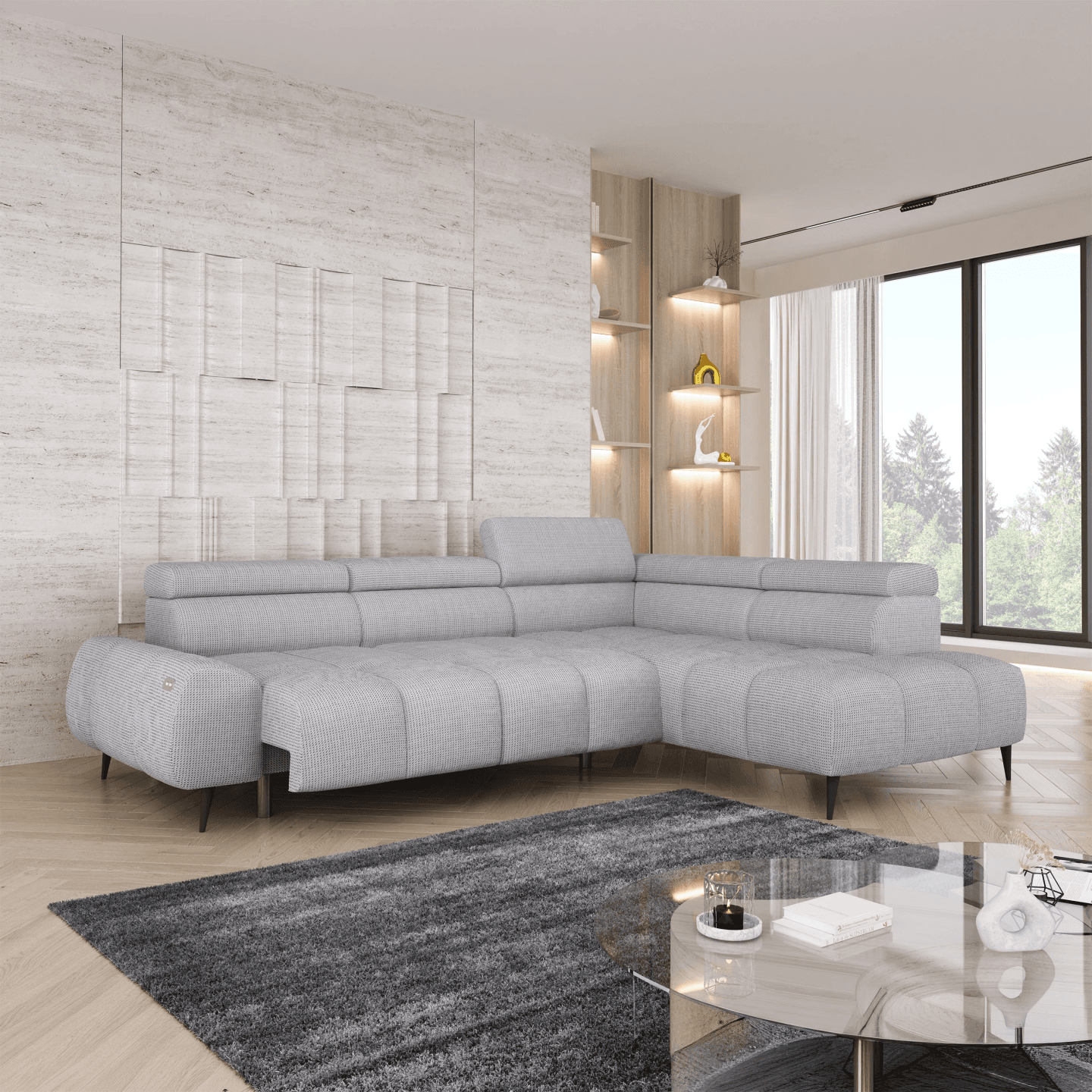 Narożnik Santo L z funkcją relax WERSAL - zdjęcie 2