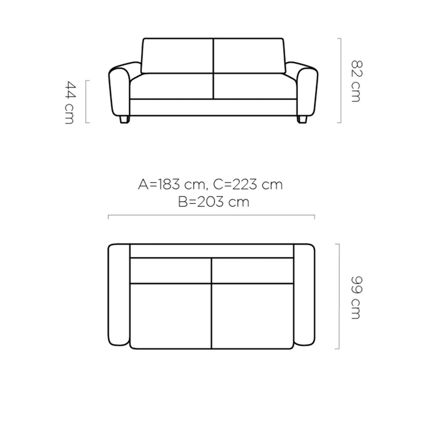 Sofa Capri 140 Włoski system rozkładania