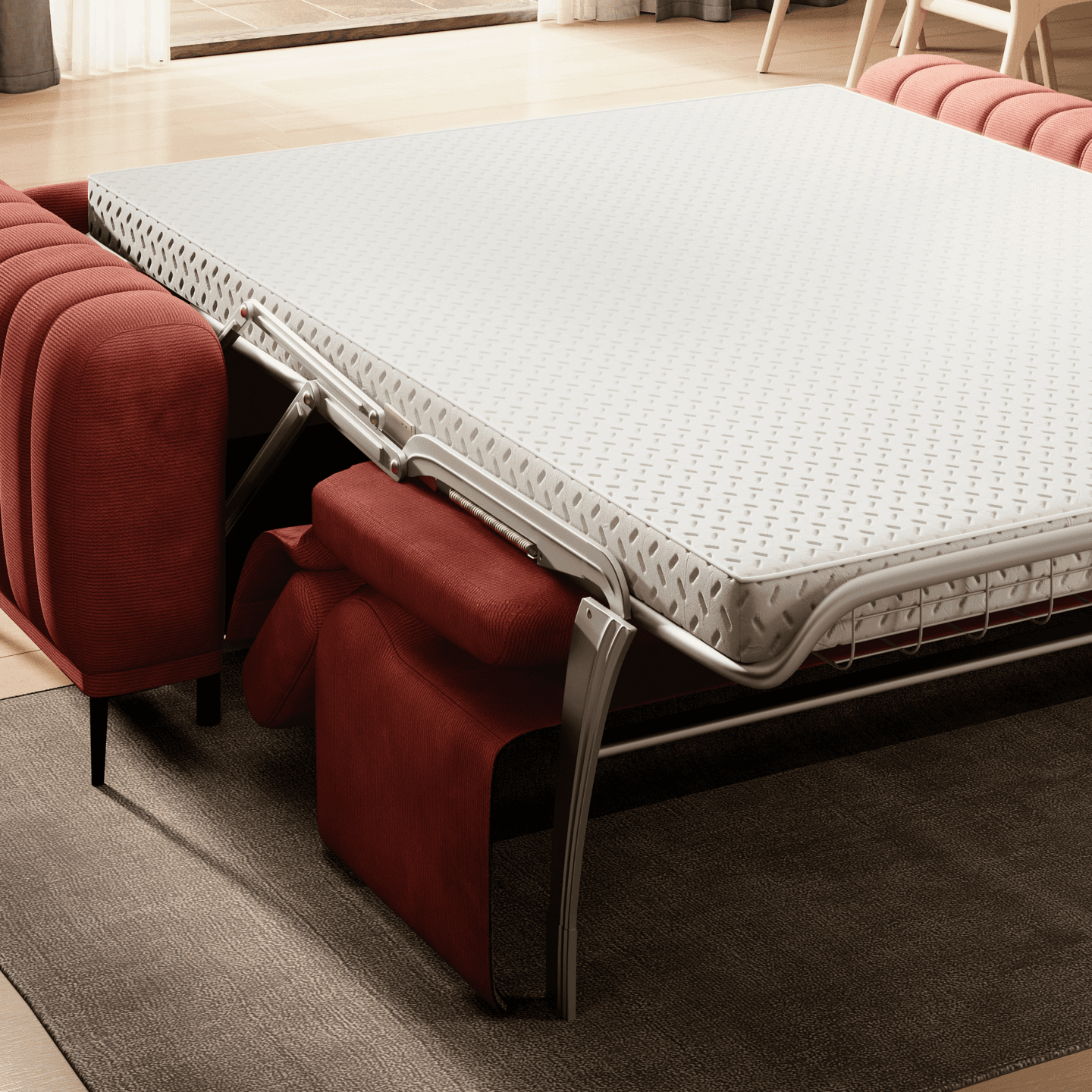 Elegancka sofa Gandi 140 ze stelażem włoskim