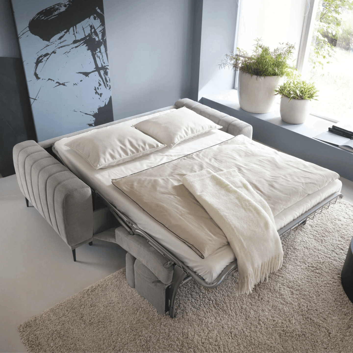 Sofa Gandi 140 z materacem, funkcja spania - zdjęcie 2