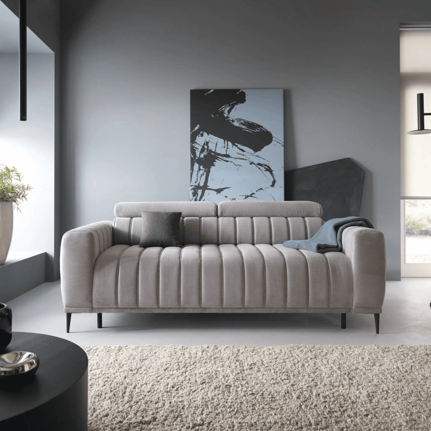 Sofa Gandi 160 z funkcją spania, wygodny materac