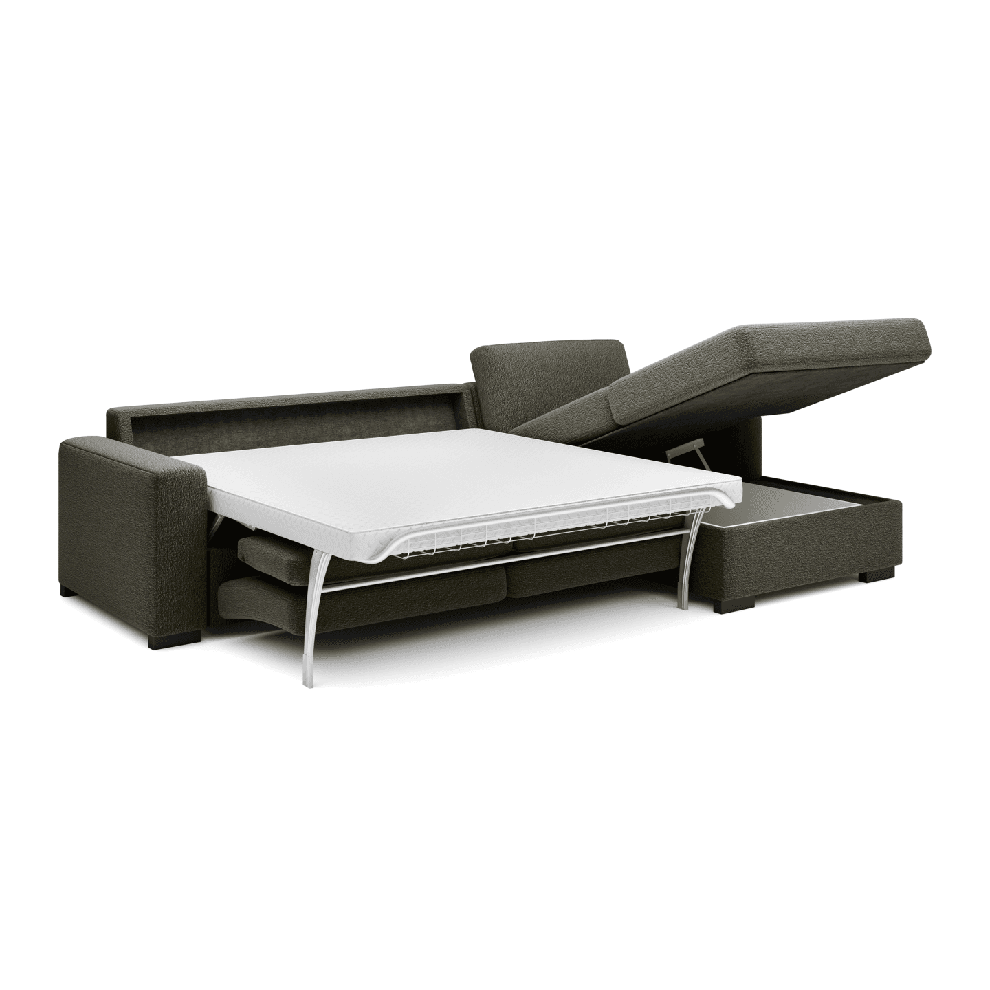 Elegancki narożnik Vanilla L160 Stelaż włoski, funkcja spania
