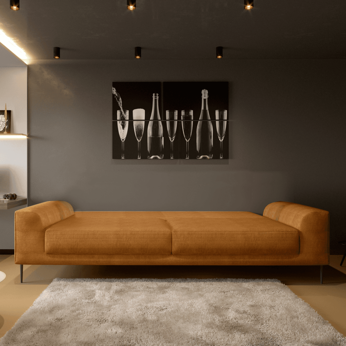 Nowoczesna sofa Capitol z funkcją spania