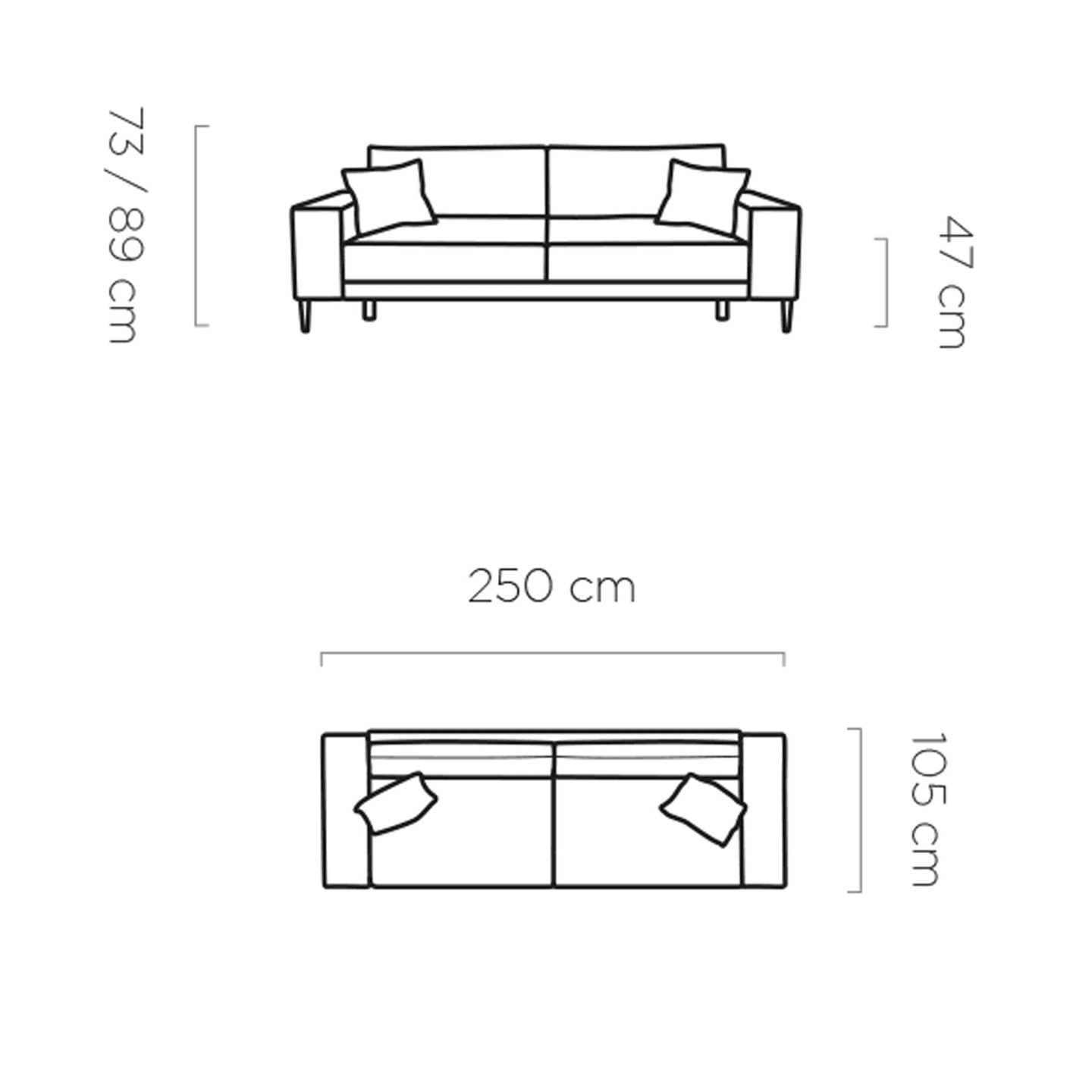 Elegancka sofa Capitol - pojemnik na pościel WERSAL