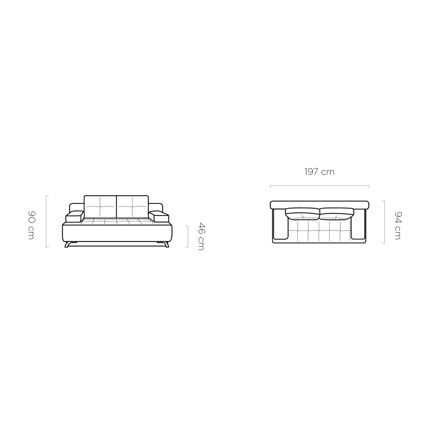 Komfortowa sofa Oslo z funkcją spania