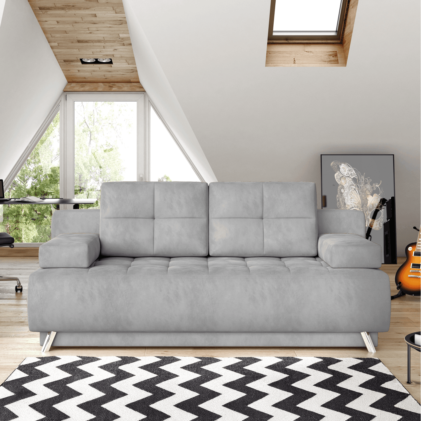 WERSAL Sofa Oslo - funkcja spania, pojemnik na pościel - zdjęcie 2