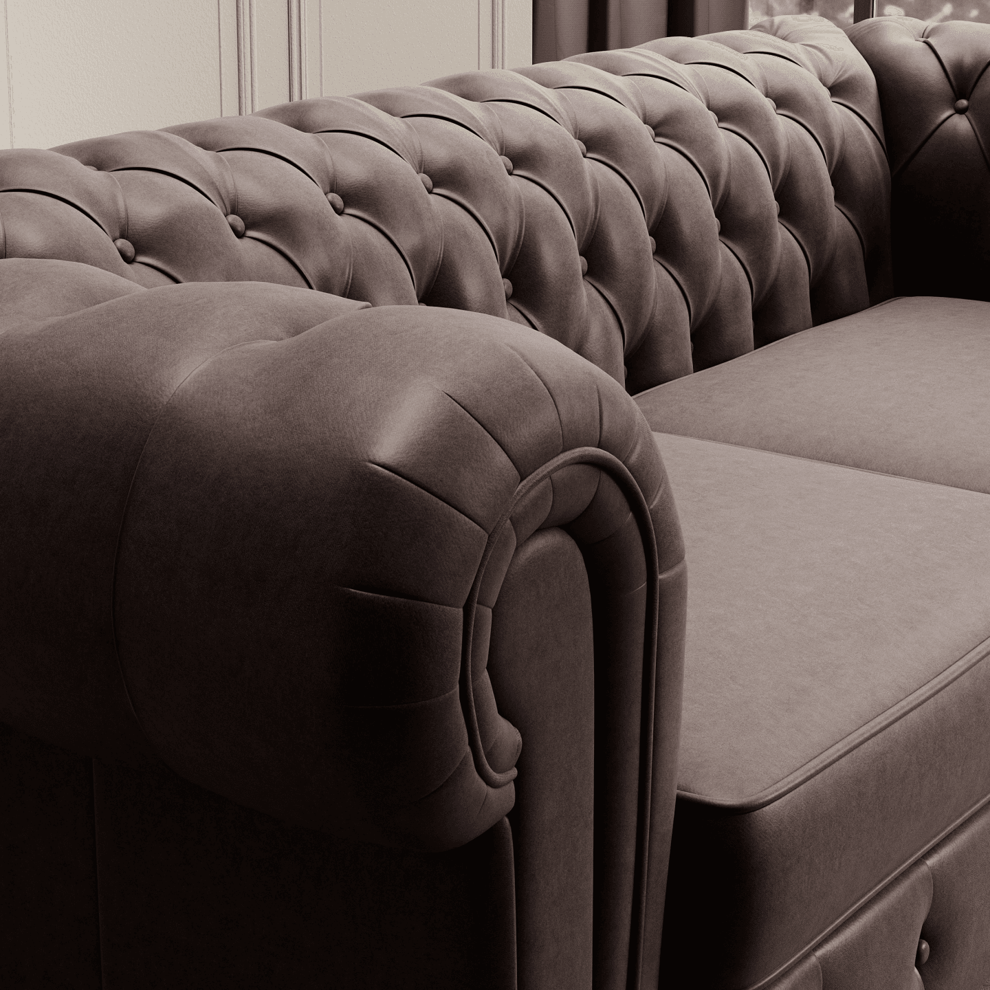 Elegancki fotel Chesterfield WERSAL