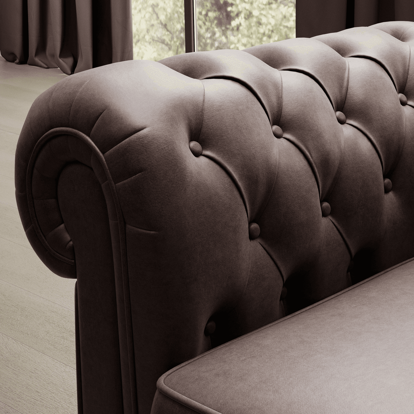 Elegancki fotel Chesterfield WERSAL