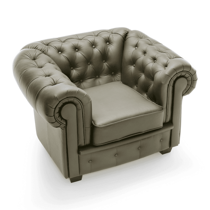 Luksusowy fotel Chesterfield - Skóra naturalna WERSAL