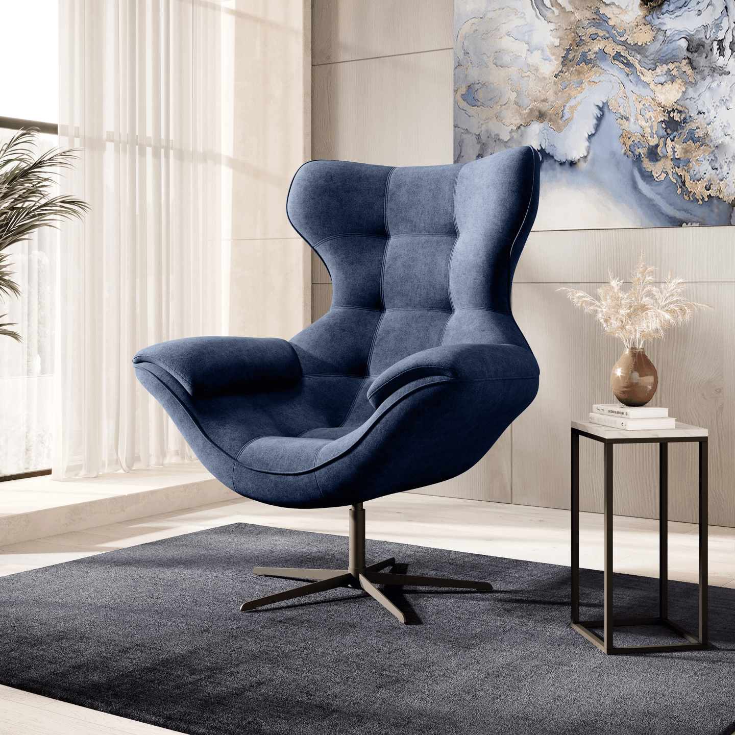 Elegancki fotel bujany Yoga WERSAL