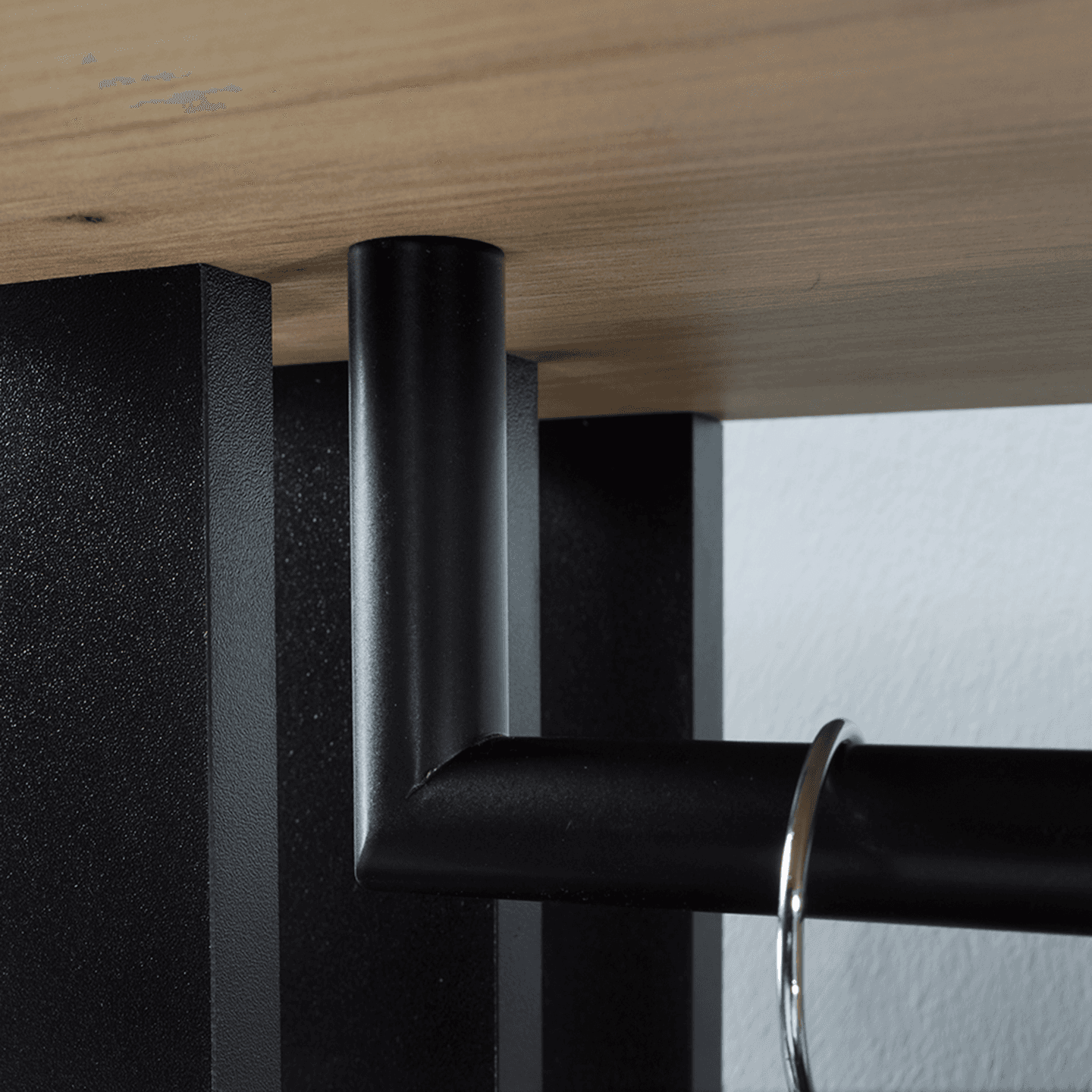 Garderoba z lustrem Vigo 100 cm Dąb Artisan + Czarny