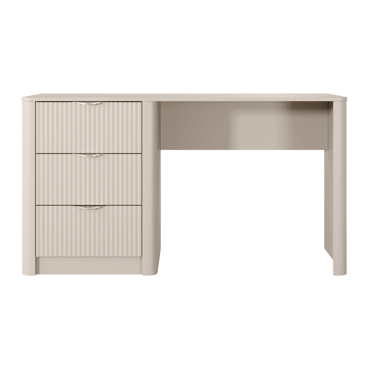 Biurko Verona 140 cm 3 szuflady Beż piaskowy