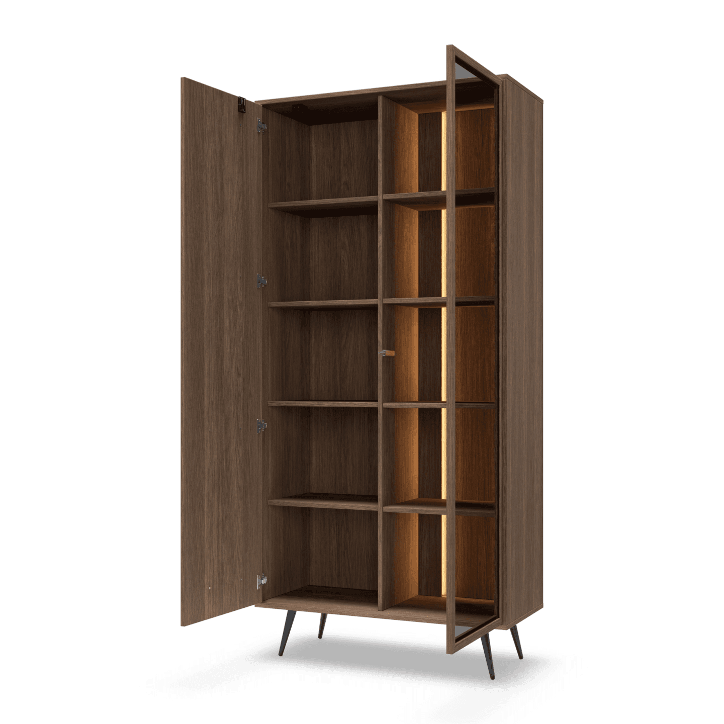 Wysoka Witryna Novo 2D 196 cm Dąb Dunin