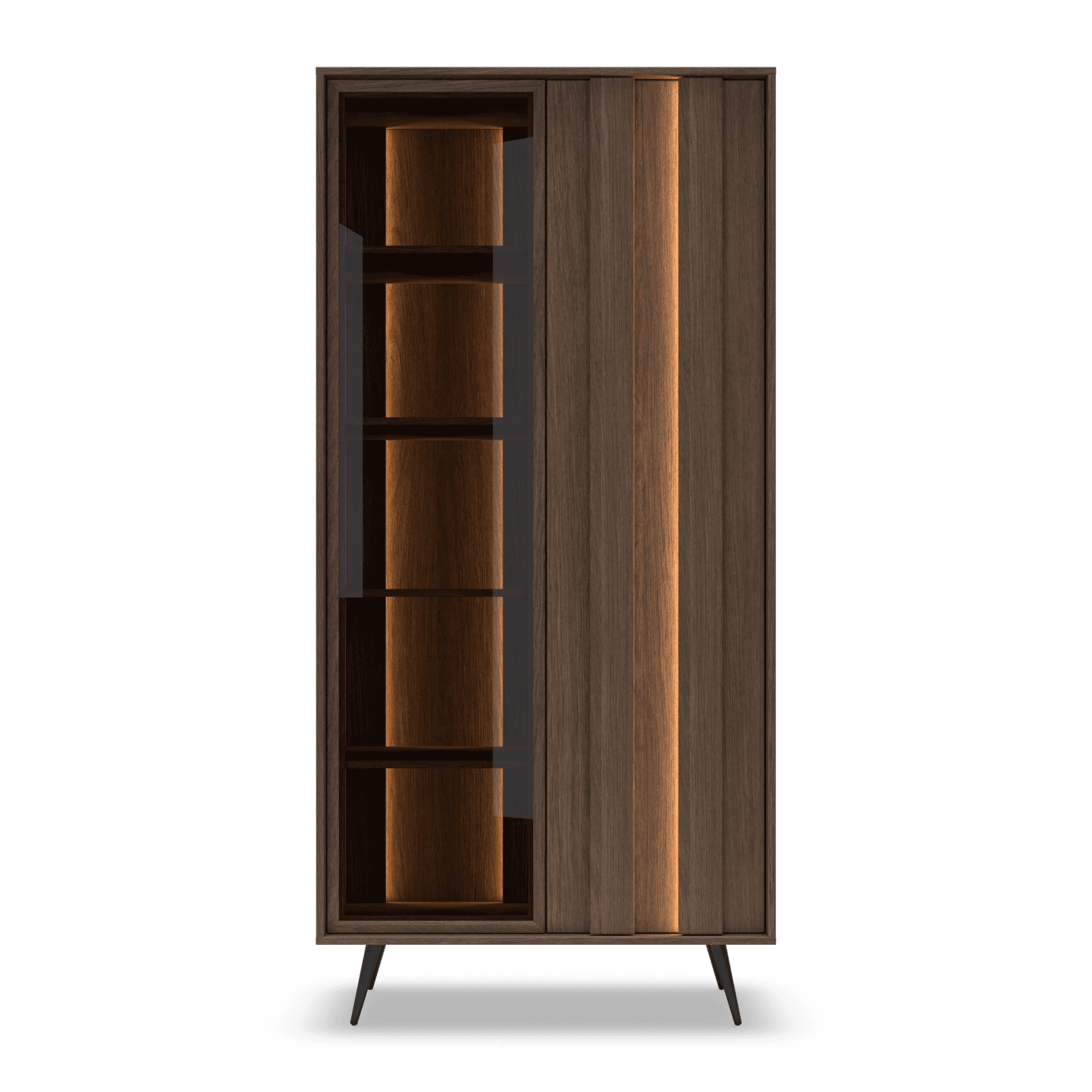 Wysoka Witryna Novo 2D 196 cm Dąb Dunin