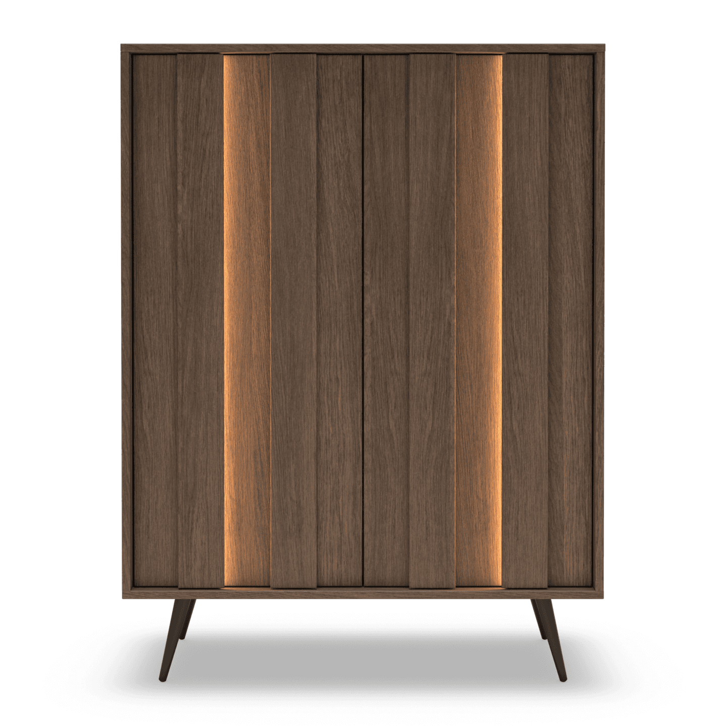 Wysoka komoda Novo 2D 125 cm Dąb Dunin