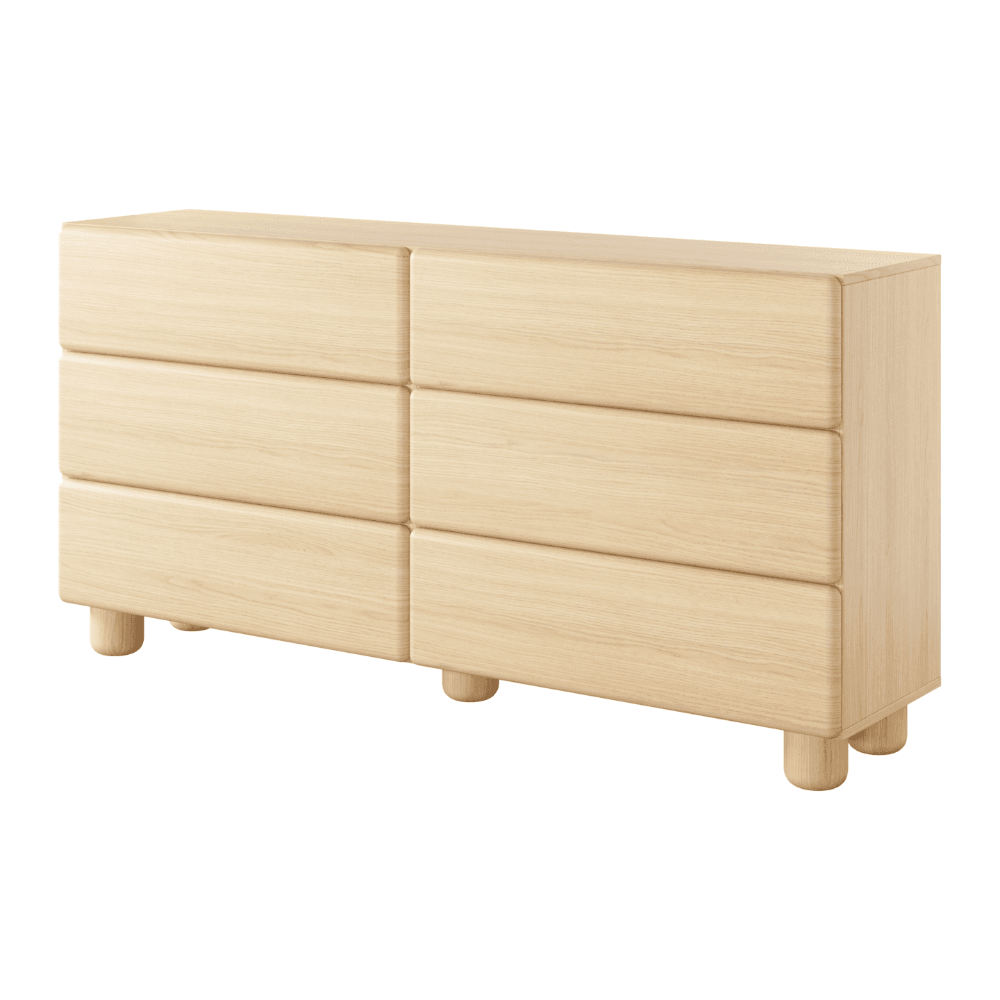 Komoda Bumi 6S 160 cm Dąb Vicenza
