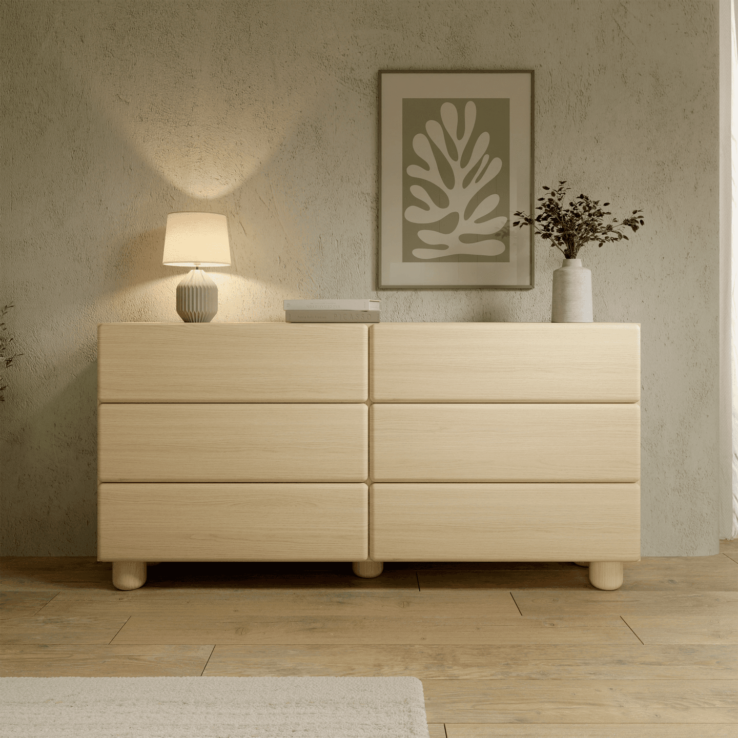 Komoda Bumi 6S 160 cm Dąb Vicenza - zdjęcie 2