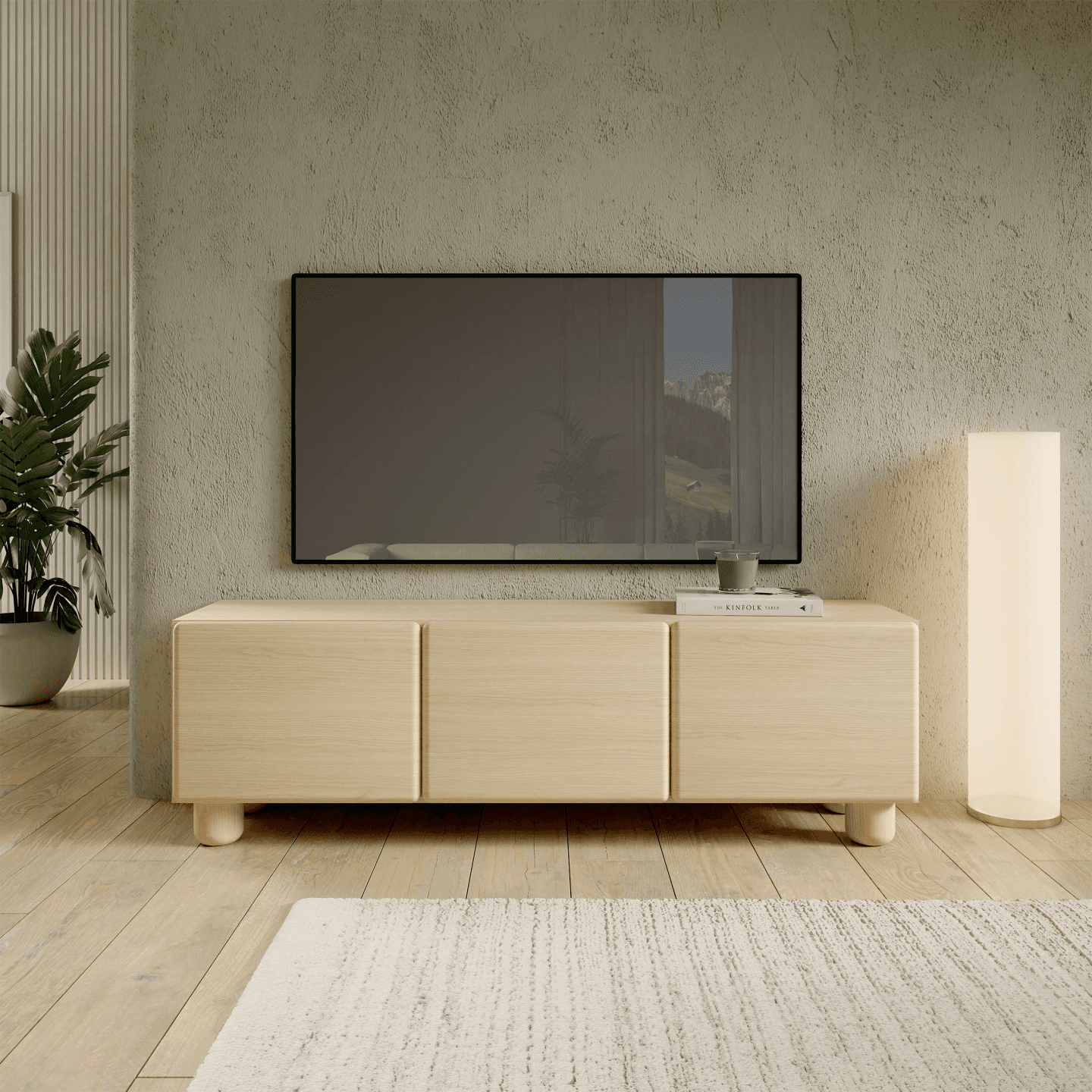 Szafka RTV Bumi 150 cm Dąb Vicenza - zdjęcie 2
