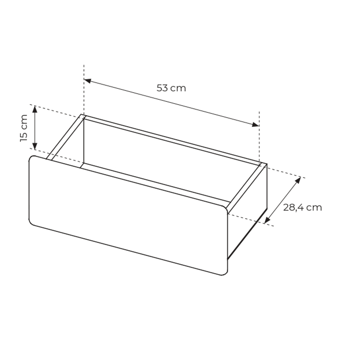 Komoda Bumi 4D 160 cm Dąb Vicenza