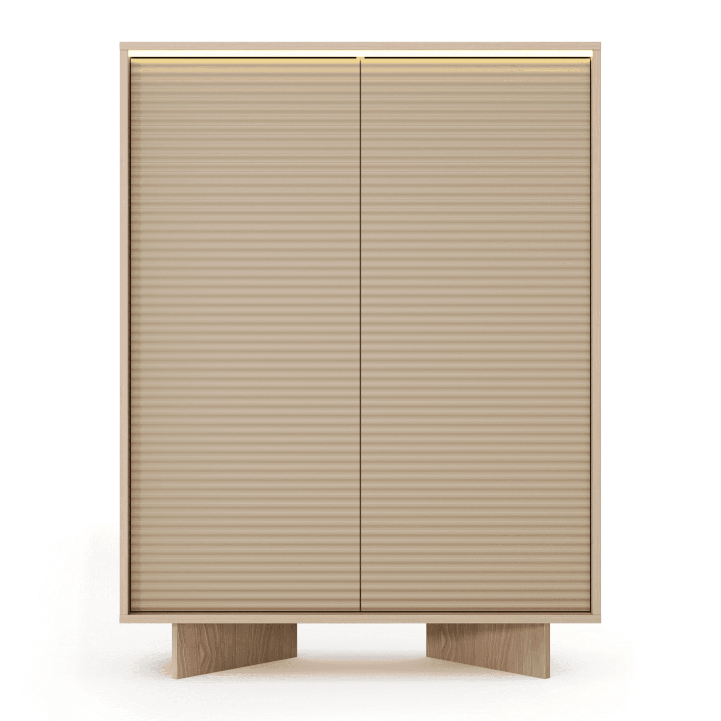 Wysoka komoda Royo 2D 138 cm Kolor Capuccino