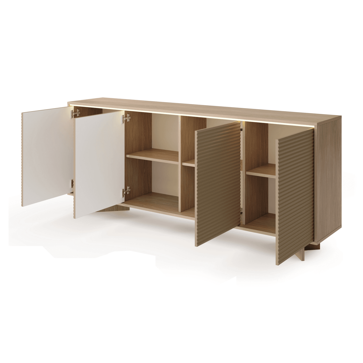 Komoda Royo 4D 204 cm Kolor Capuccino