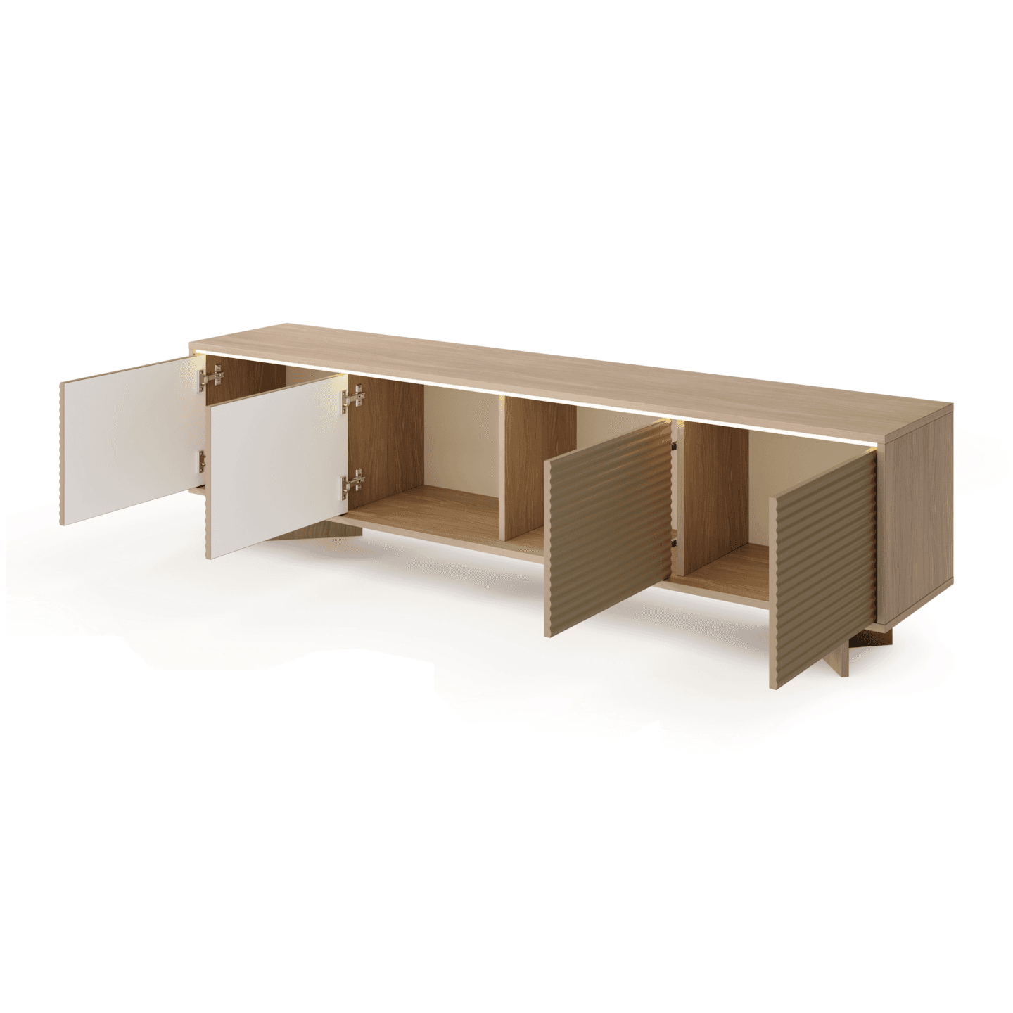 Szafka RTV Royo 4D 204 cm Kolor Capuccino