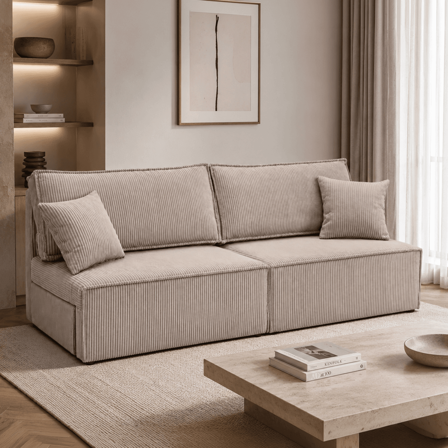 Rozkładana sofa Aron S Mini bez boków - zdjęcie 2