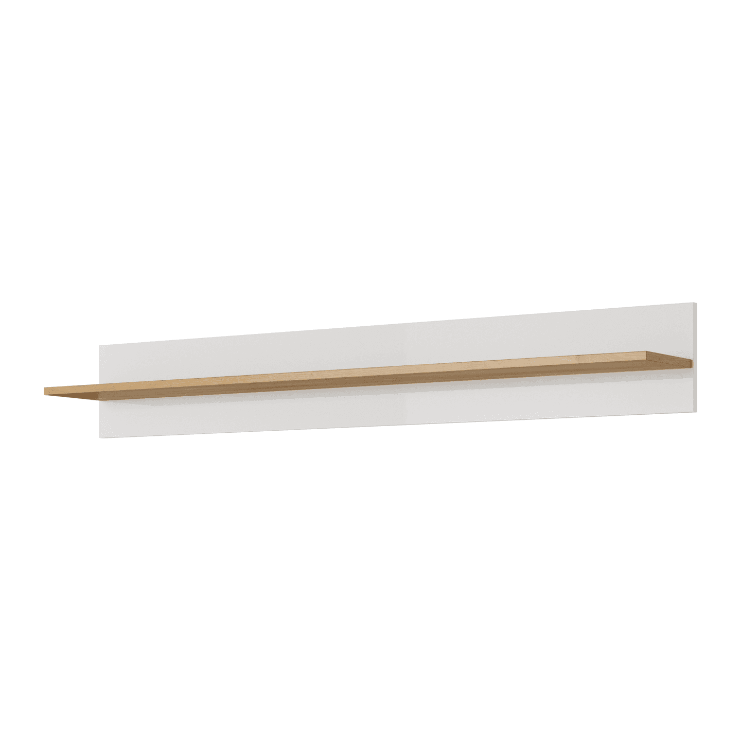 Półka wisząca Obi 138 cm Biały + Dąb Grandson