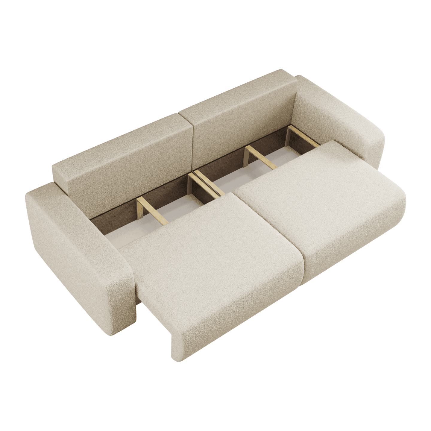 Elegancka sofa LARGO S z funkcją spania | Rozkładana | Tkanina Coral 70