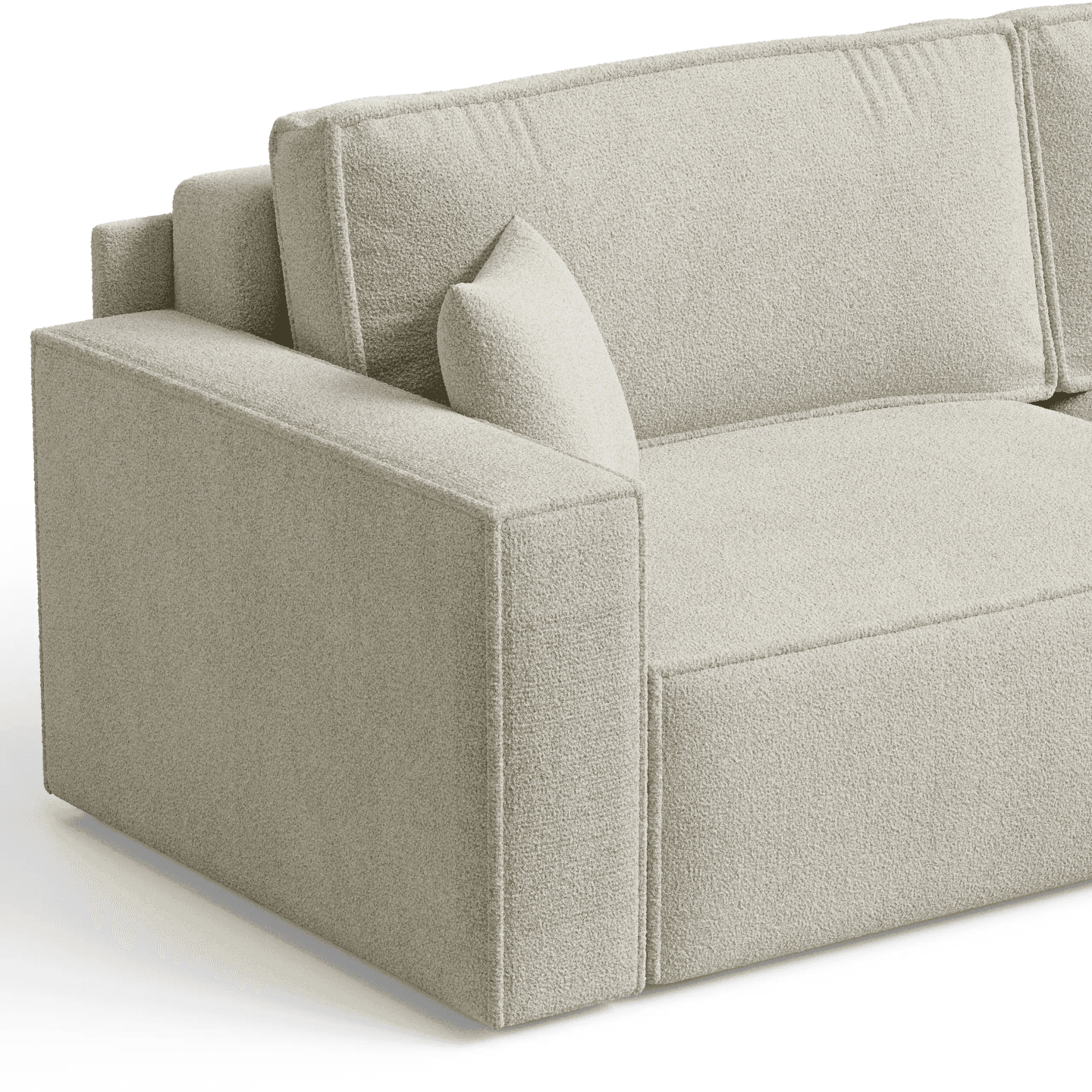 Komfortowy ARON S CORNER sofa-narożnik | Rozkładany | Tkanina Quelle 92