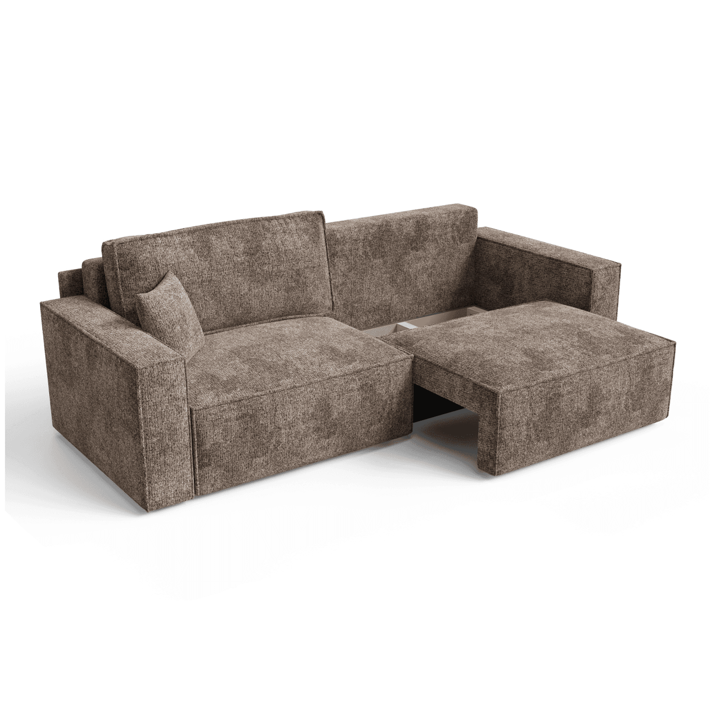 Komfortowy ARON S CORNER sofa-narożnik | Rozkładany | Tkanina Tilia 52