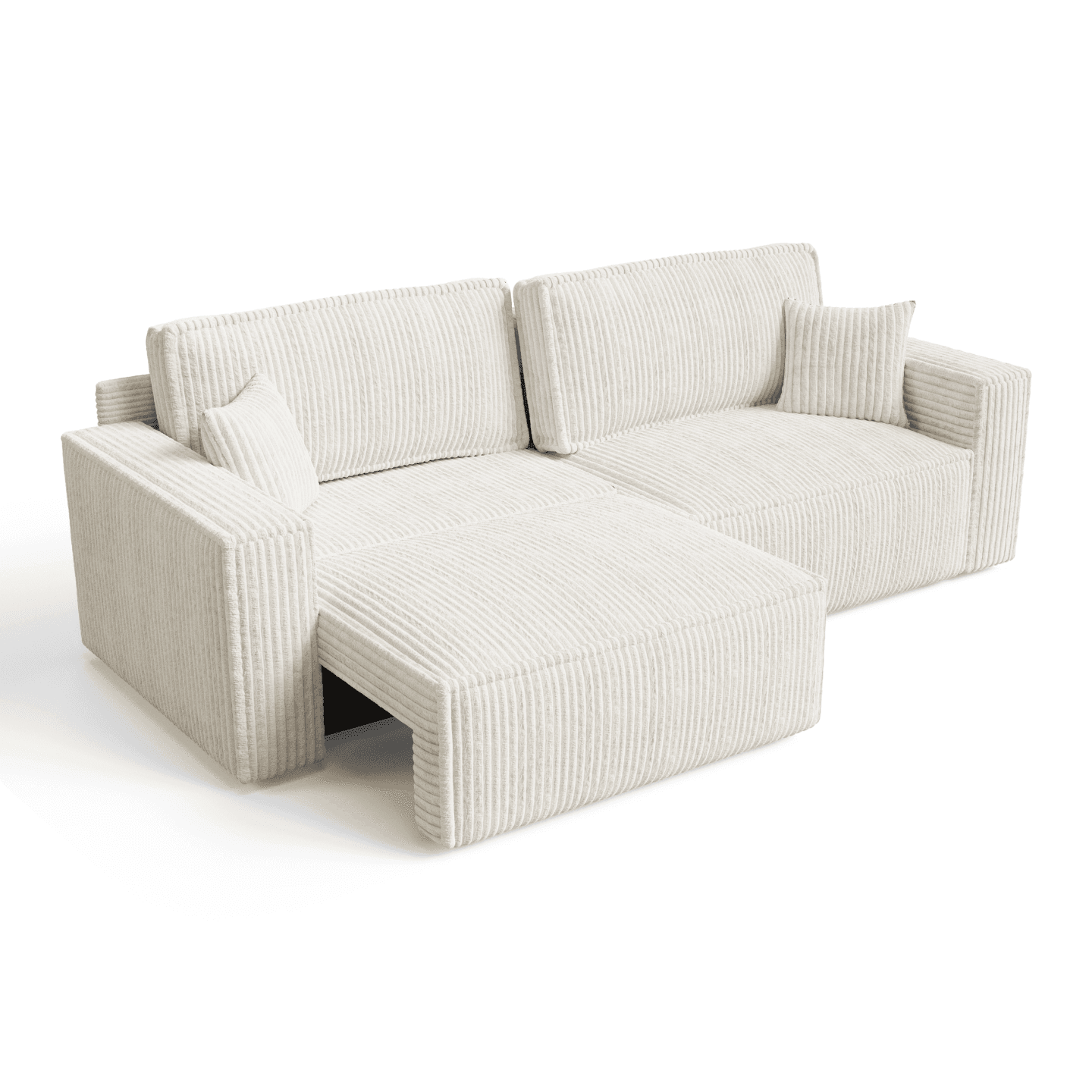 Praktyczny ARON S CORNER sofa-narożnik | Rozkładany | Tkanina Tilia 100