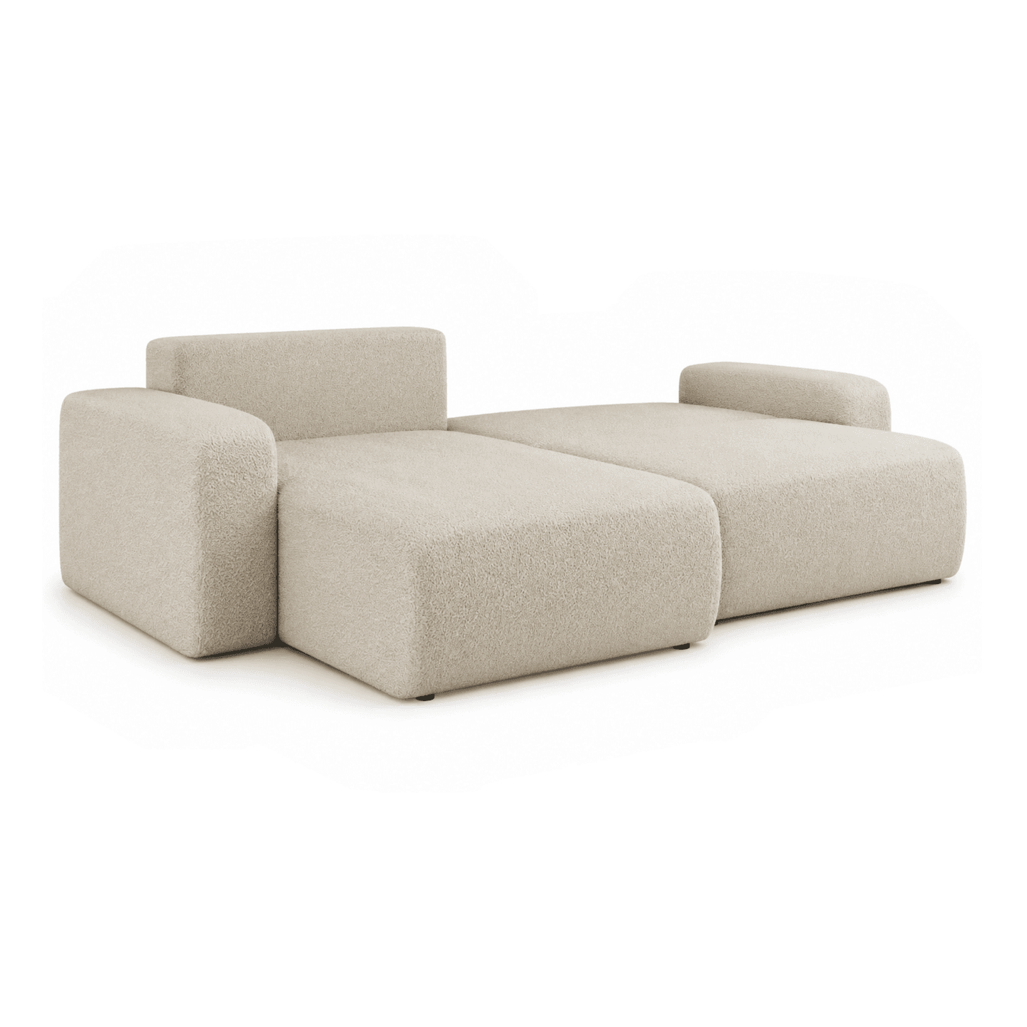 Elegancki narożnik LARGO XL z pojemnikiem | Uniwersalny | Tkanina Tilia 03