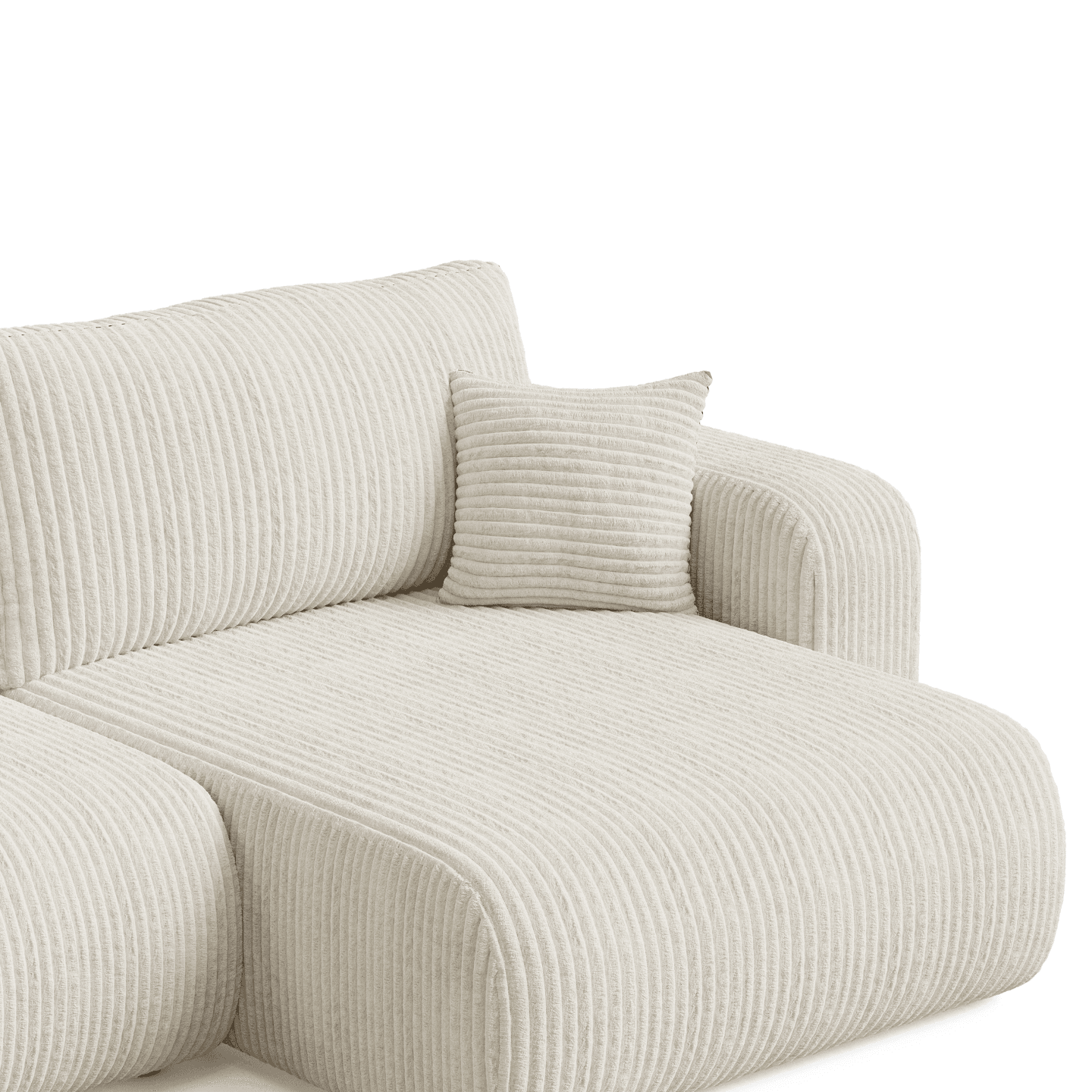 Elegancki narożnik LARGO XL z pojemnikiem | Uniwersalny | Tkanina Tilia 03