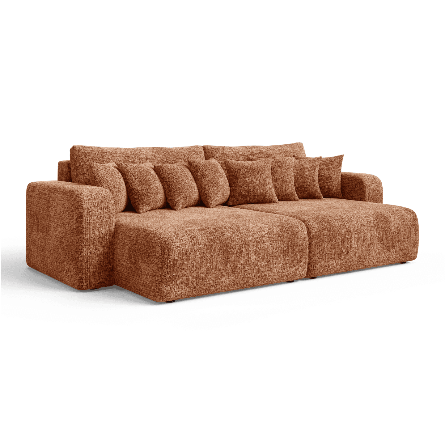 Stylowa Bigsofa FIORO S z poduszkami do salonu | Tkanina Bella 40