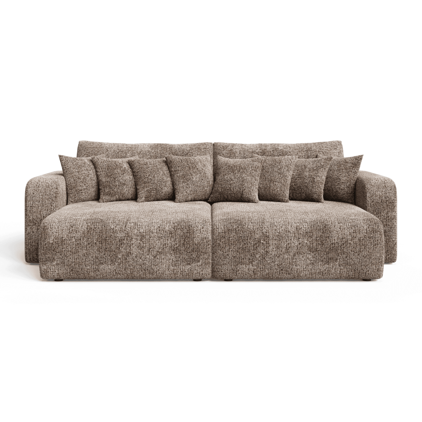 Modna sofa FIORO S tapicerowana z poduszkami do salonu | Tkanina Bella 80