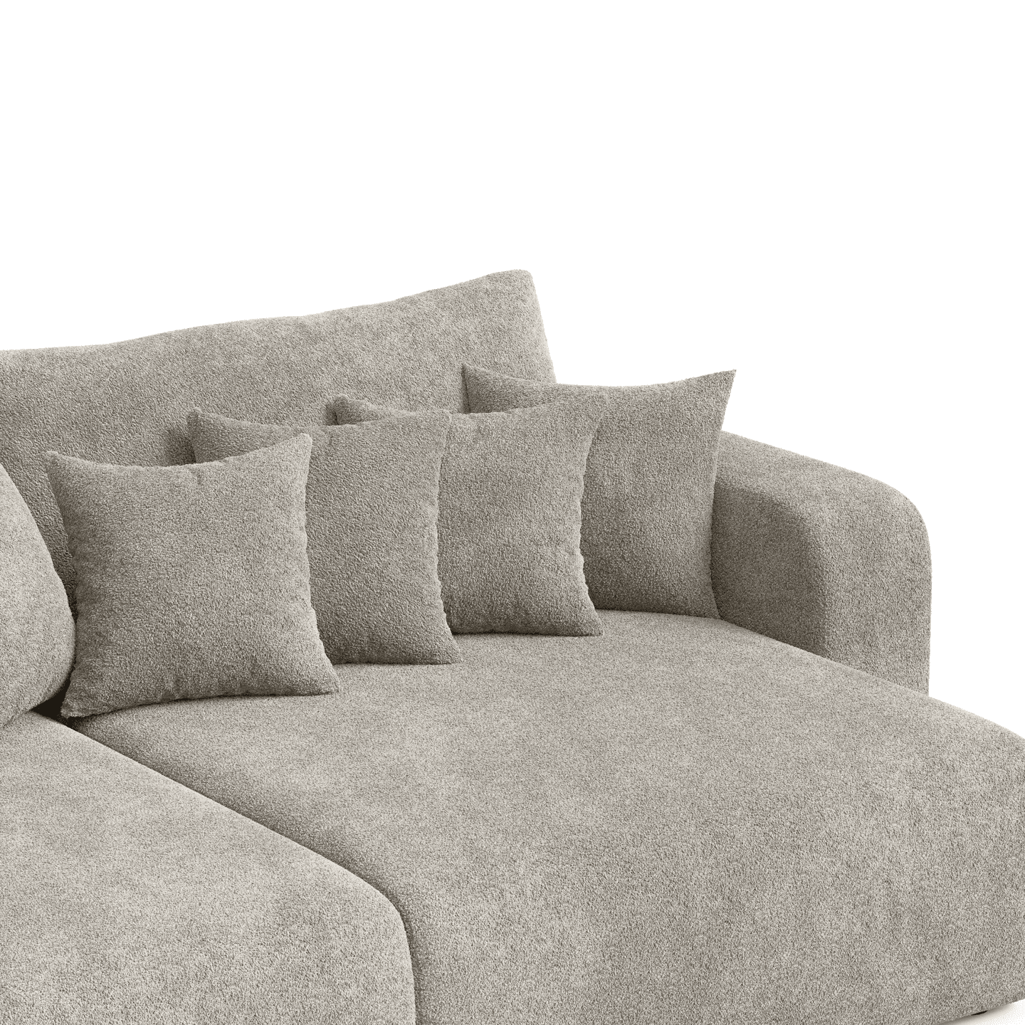 Komfortowa sofa FIORO S z zestawem poduszek do salonu | Tkanina Coral 50