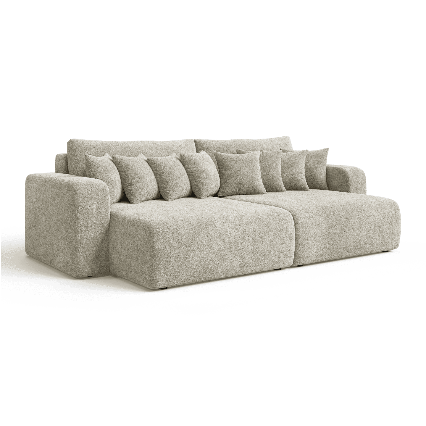 Sofa FIORO S salonowa z poduszkami i funkcją spania | Tkanina Coral 65