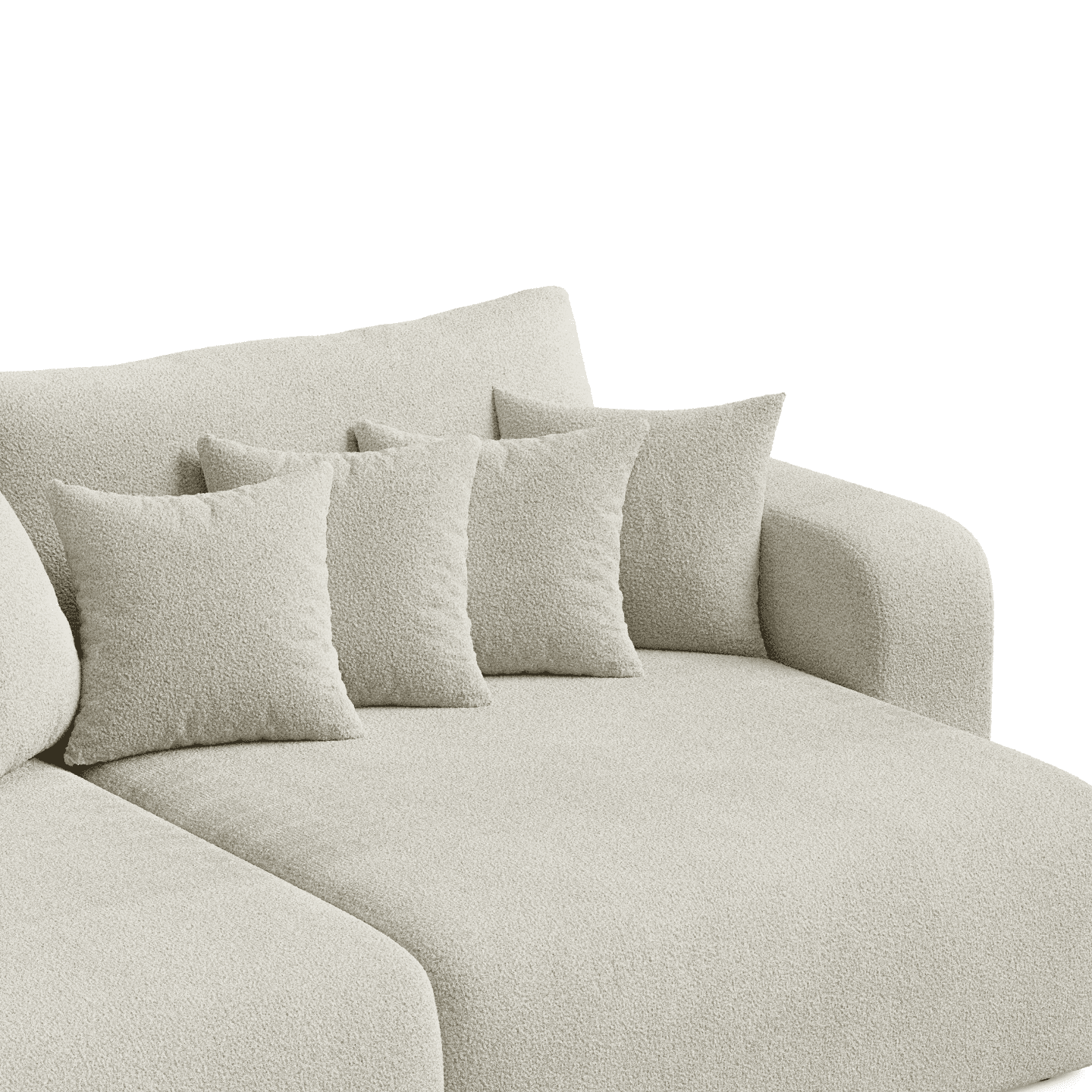 Wygodna sofa FIORO S z poduszkami do salonu | Tkanina Quelle 92