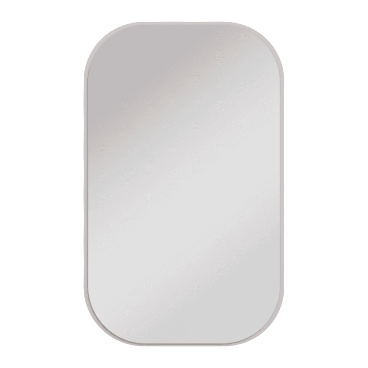 Owalne lustro Fiero 110 cm obrzeże Beż piaskowy