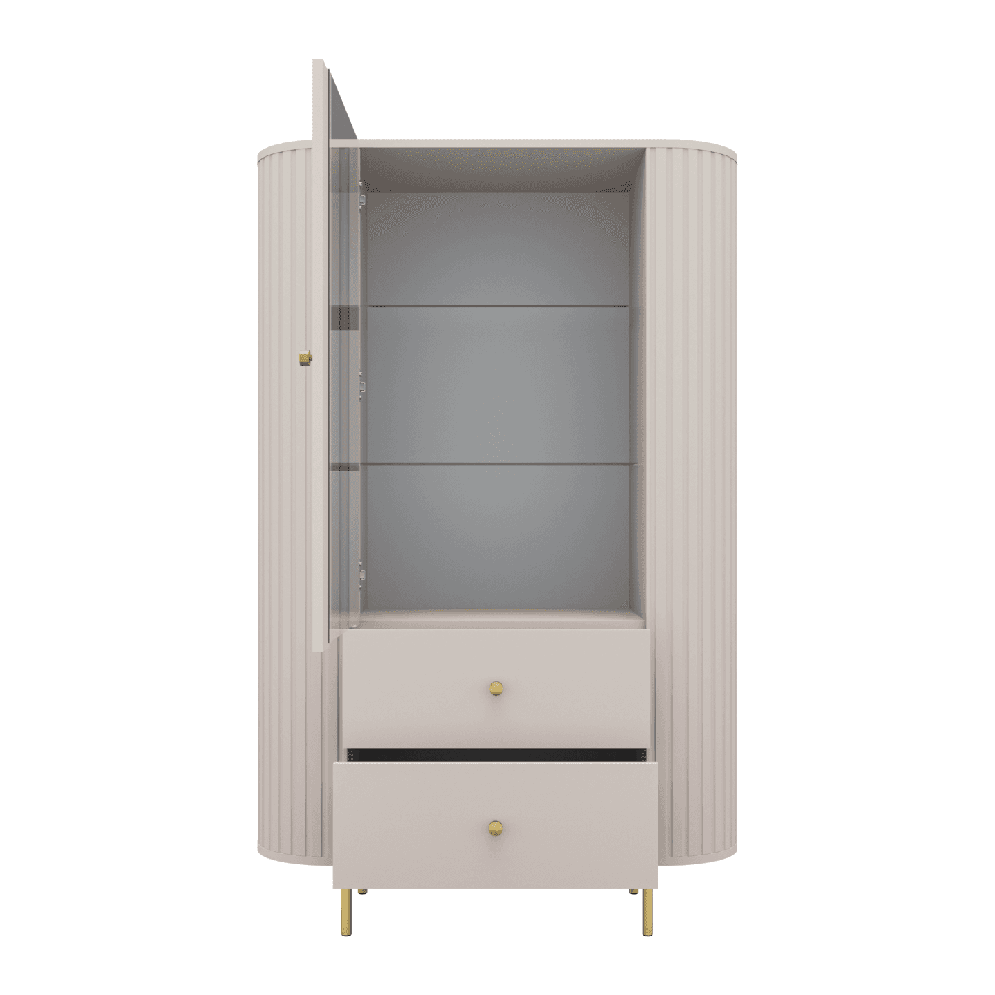 Witryna Fiero 98 cm Beż piaskowy