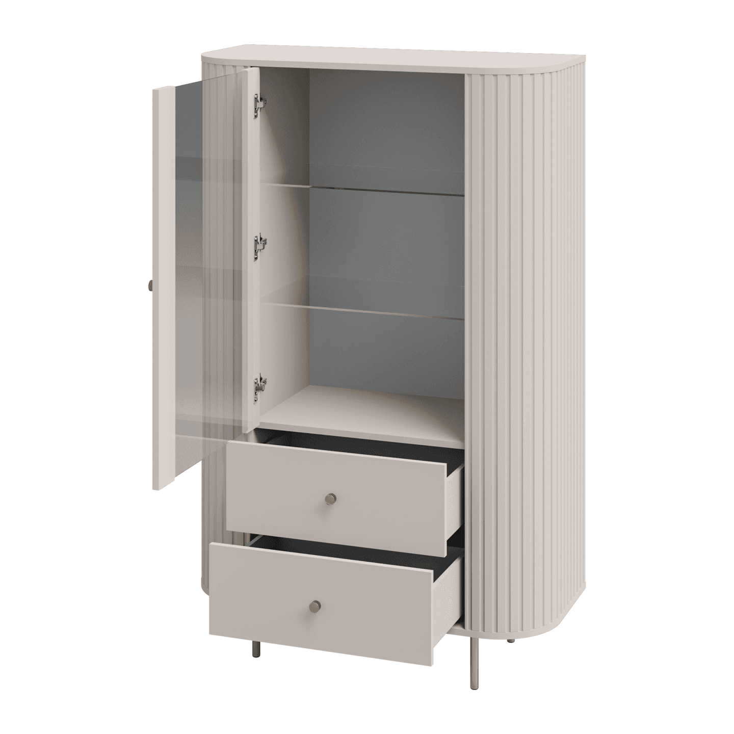Witryna Fiero 98 cm Beż piaskowy