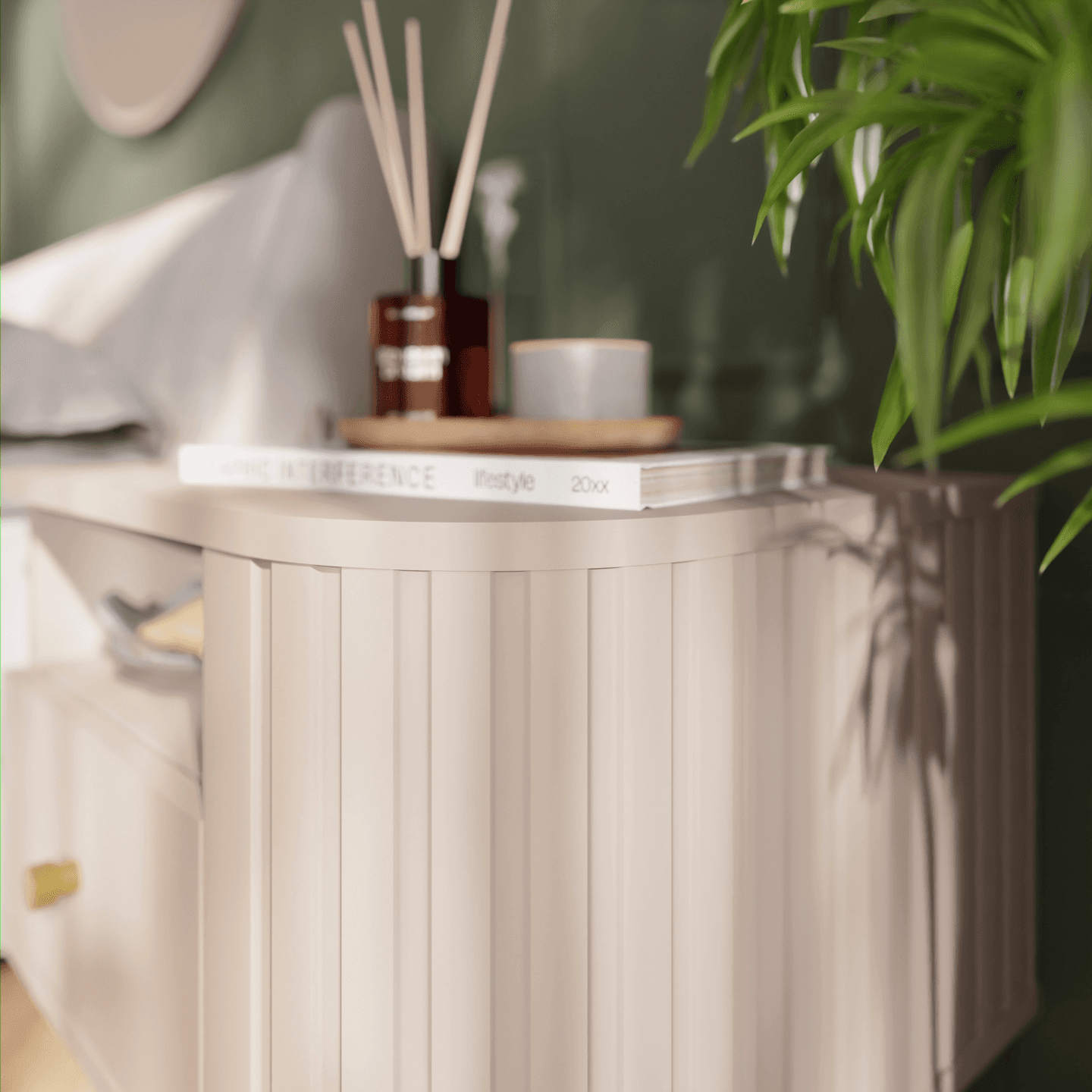 Szafka nocna Fiero 48 cm Beż piaskowy